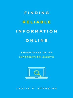 cover image of Finding Reliable Information Online